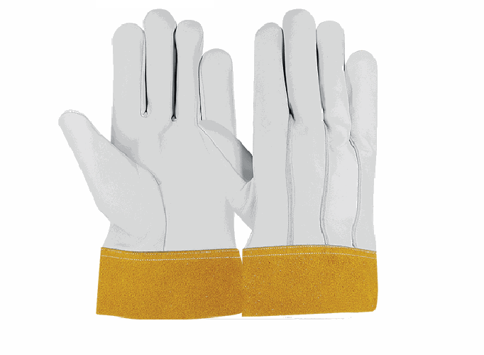 Golden-Cuff Welding Gloves